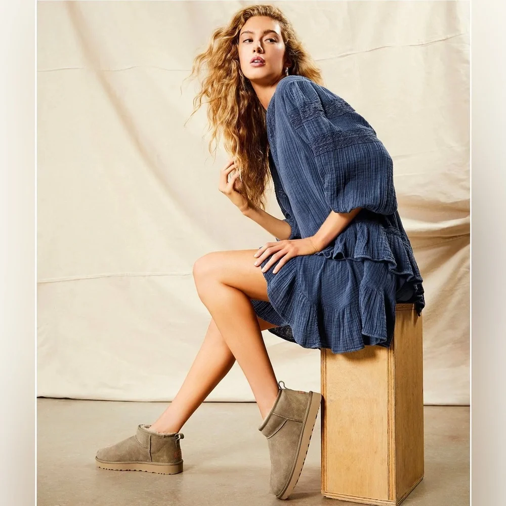 NWT FREE PEOPLE Sachi Mini Dress | Big Dipper MSRP $168 Oversized - Picture 1 of 10